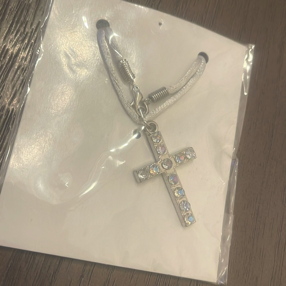 Necklace with silver cross